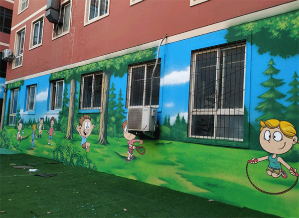 幼儿园墙喷绘如何做？